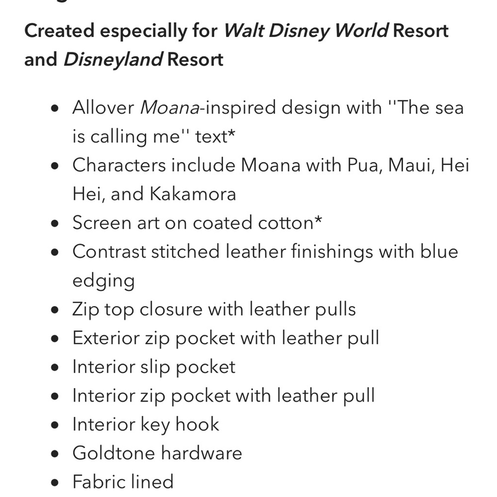 Disney Dooney & Bourke Moana Princess Satchel Bag - Picture 14 of 14